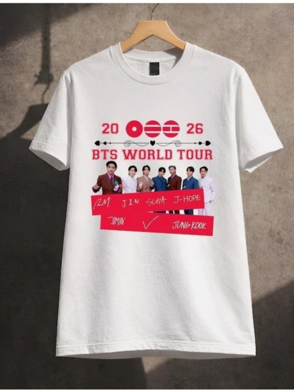 BTS World Tour 2026 Graphic T-Shirt for Music Fans T Shirt